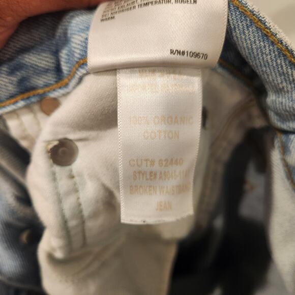 Agolde broken waistband High-rise blue jeans size 29 - Picture 10 of 10